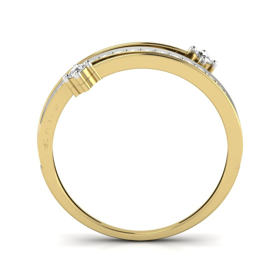 Yellow Gold Plated Sterling Silver Ring