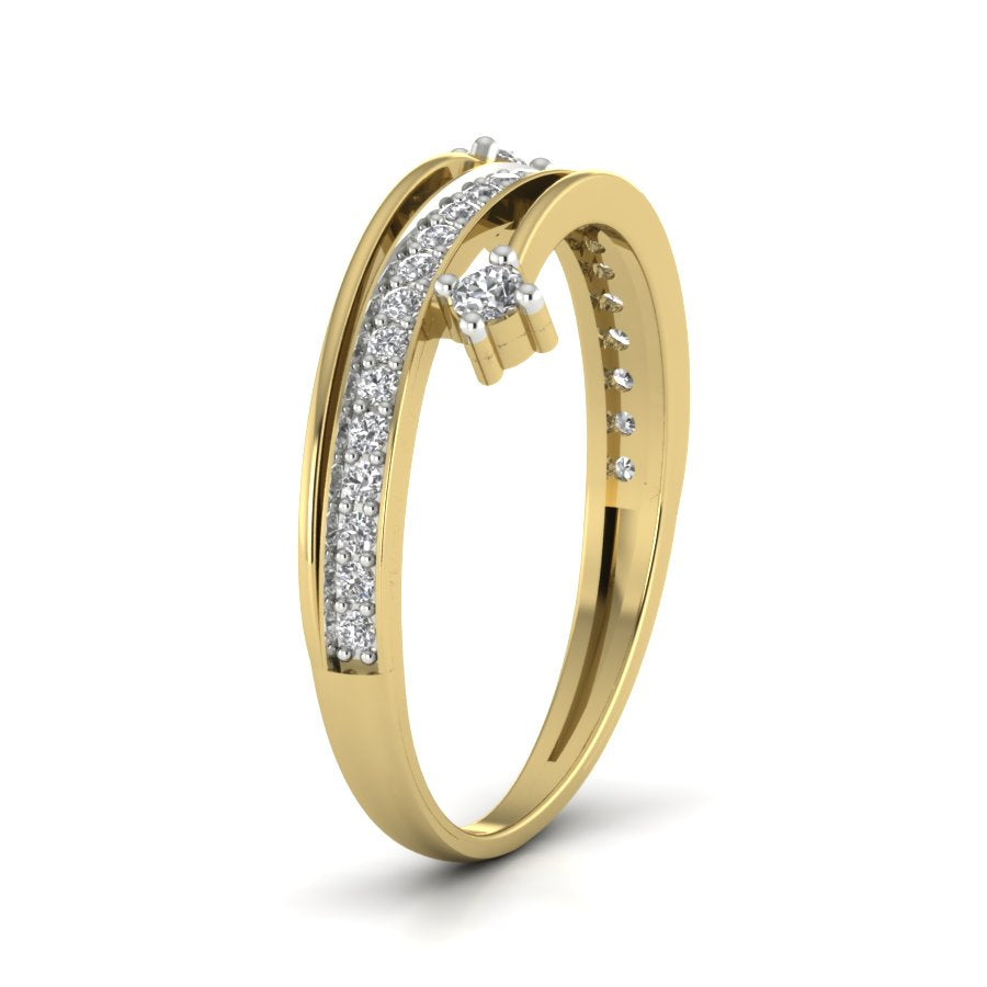 Yellow Gold Plated Sterling Silver Ring