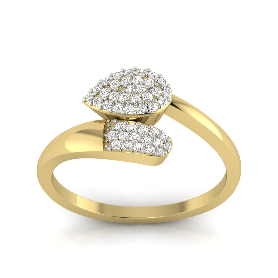 Yellow Gold Plated Sterling Silver Ring