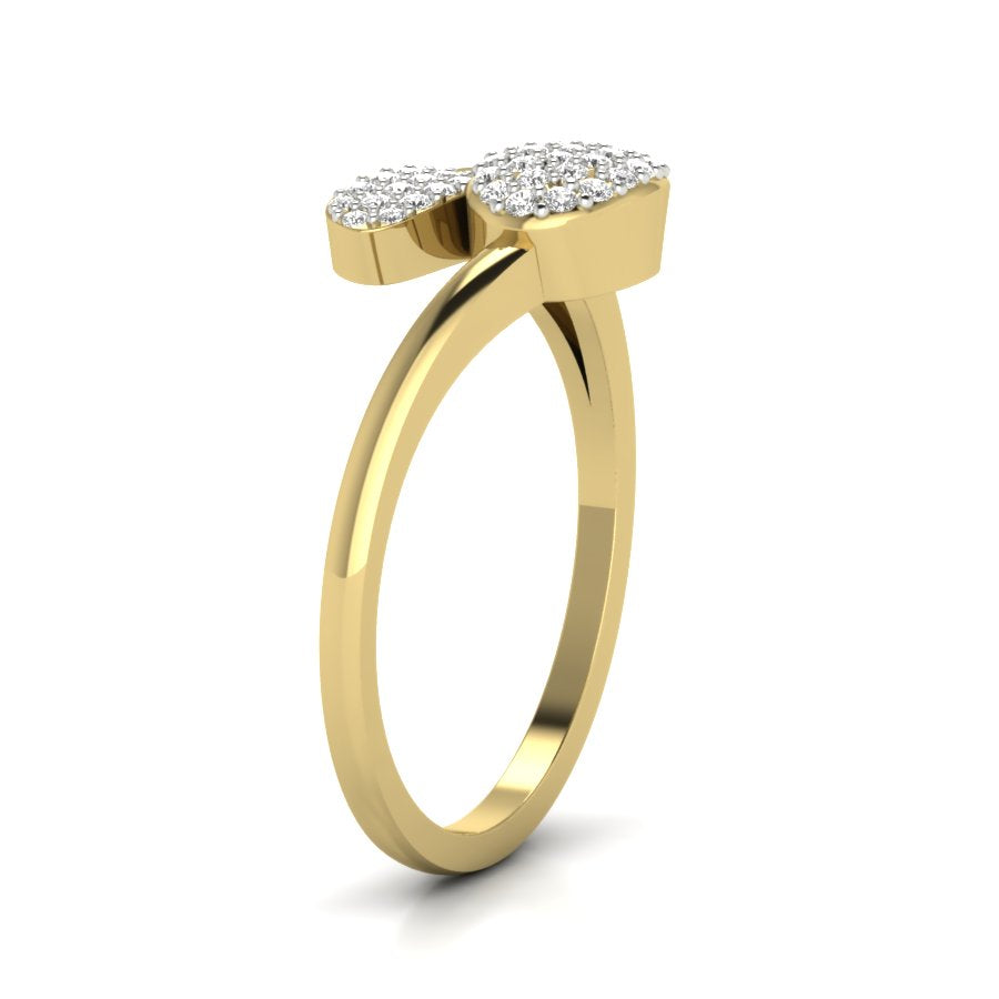 Yellow Gold Plated Sterling Silver Ring