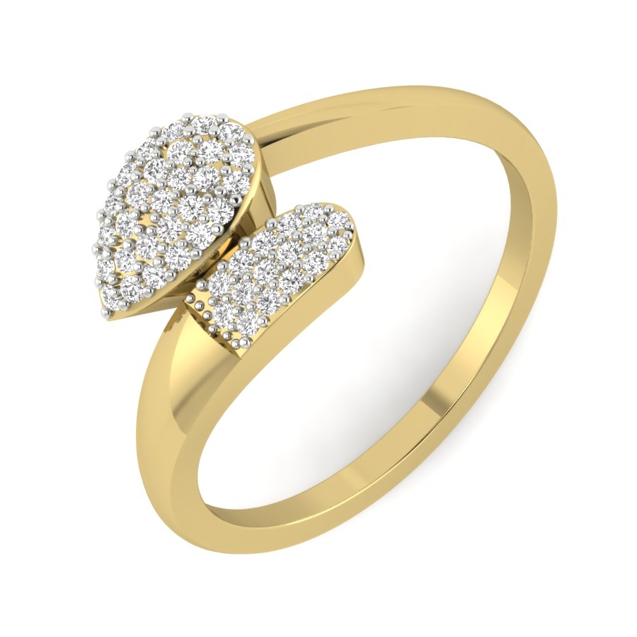 Yellow Gold Plated Sterling Silver Ring