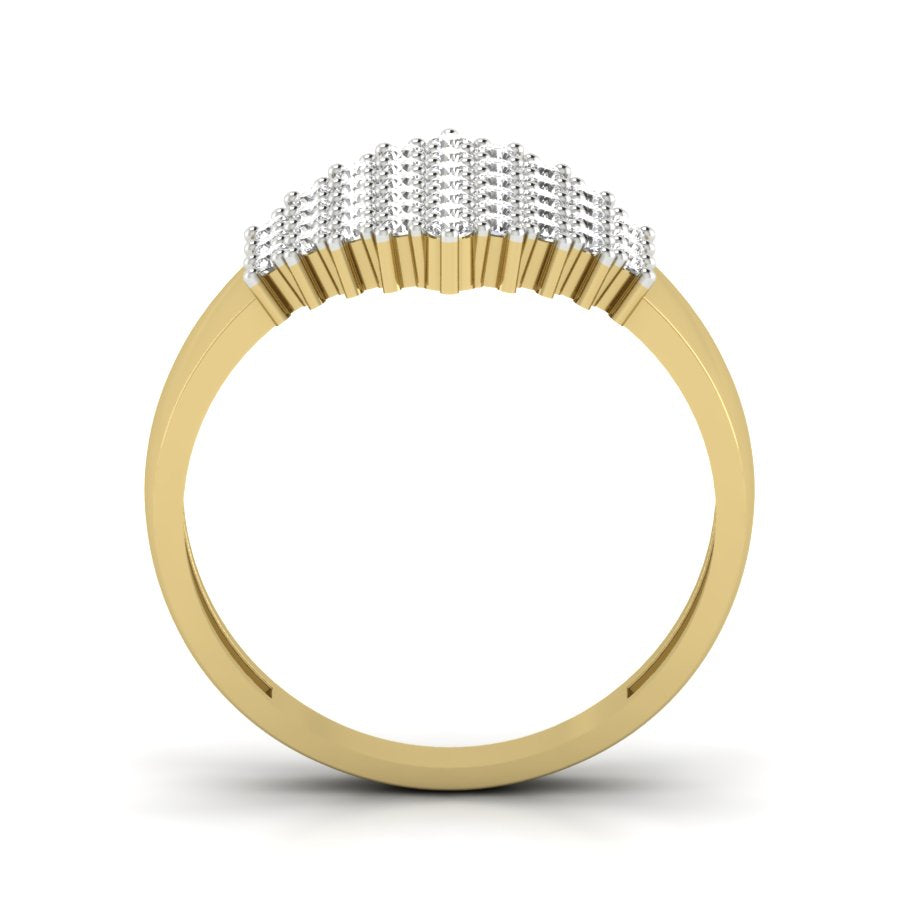 Yellow Gold Plated Sterling Silver Ring