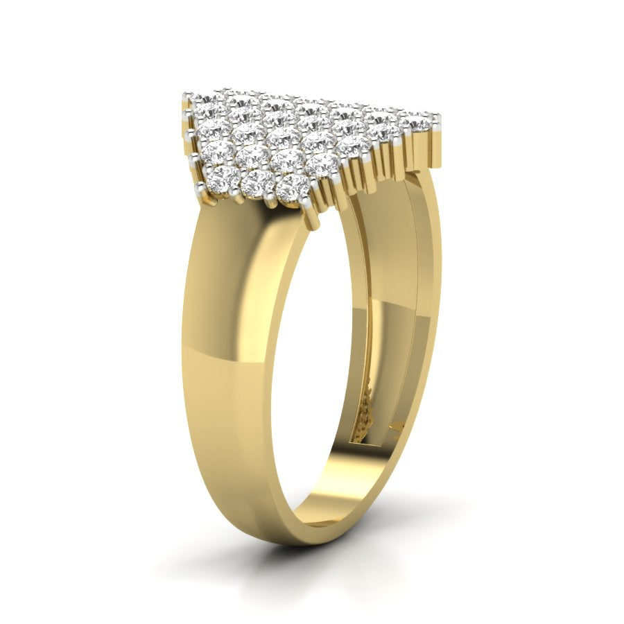 Yellow Gold Plated Sterling Silver Ring