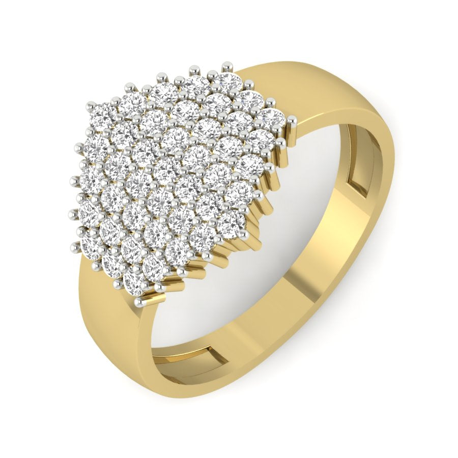 Yellow Gold Plated Sterling Silver Ring