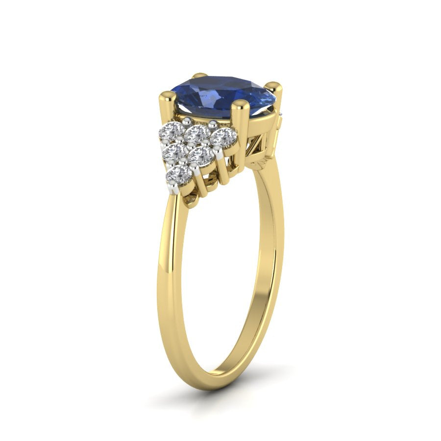 Yellow Gold Plated Sterling Silver Ring