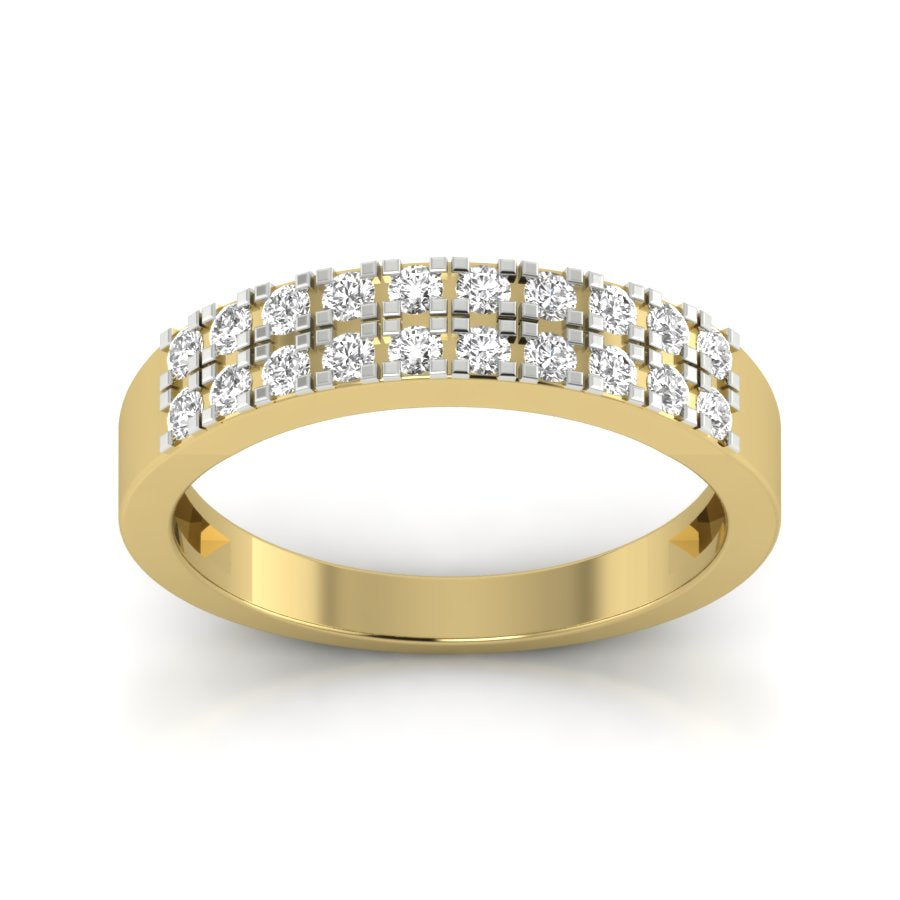 Yellow Gold Plated Sterling Silver Ring