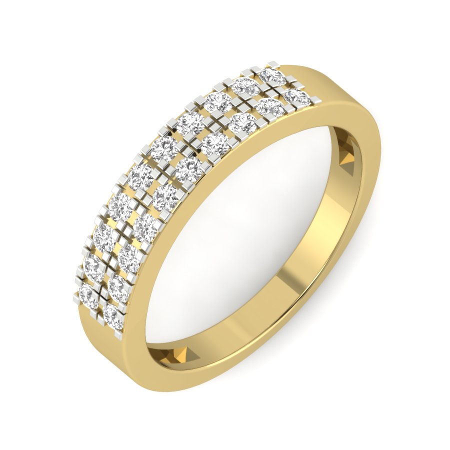 Yellow Gold Plated Sterling Silver Ring
