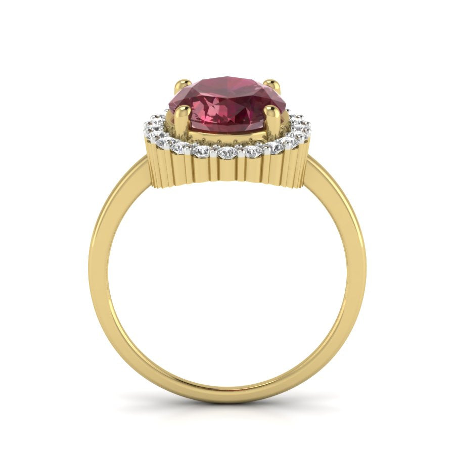 Yellow Gold Plated Sterling Silver Ring