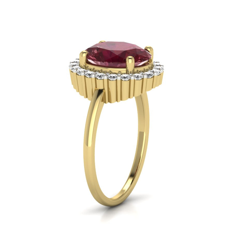 Yellow Gold Plated Sterling Silver Ring