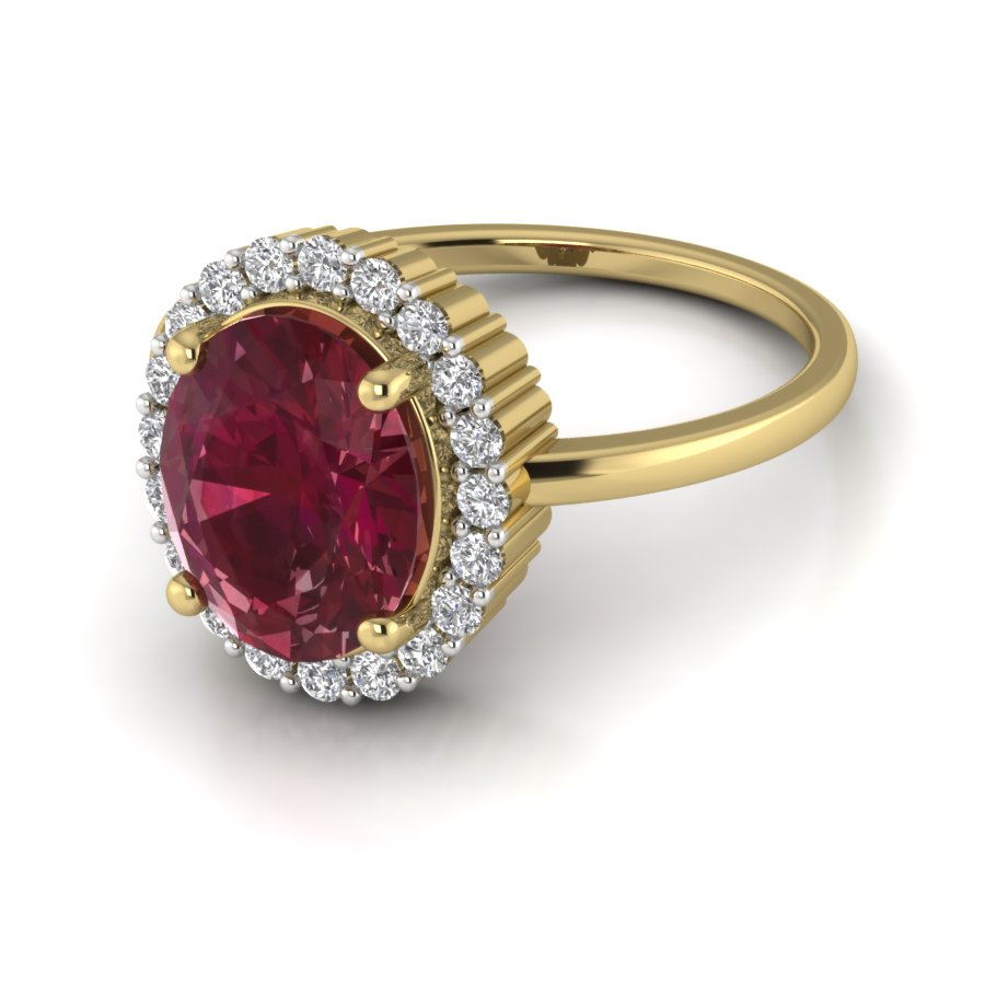 Yellow Gold Plated Sterling Silver Ring