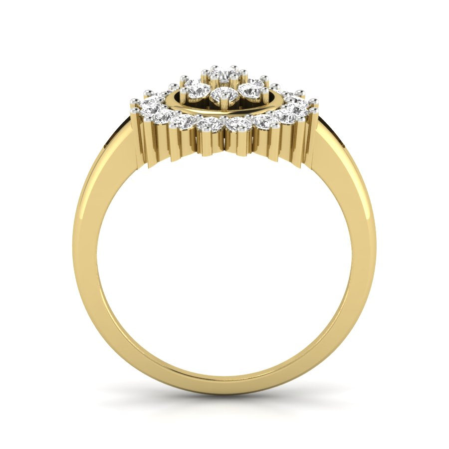 Yellow Gold Plated Sterling Silver Ring