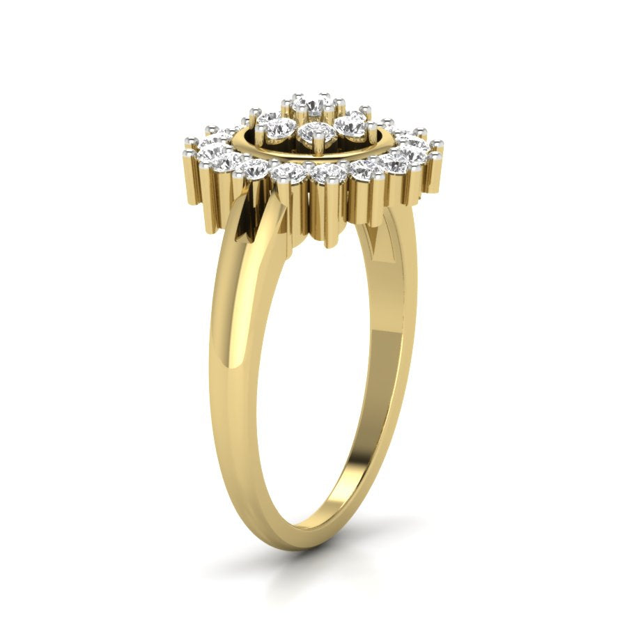 Yellow Gold Plated Sterling Silver Ring