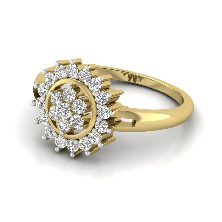Yellow Gold Plated Sterling Silver Ring