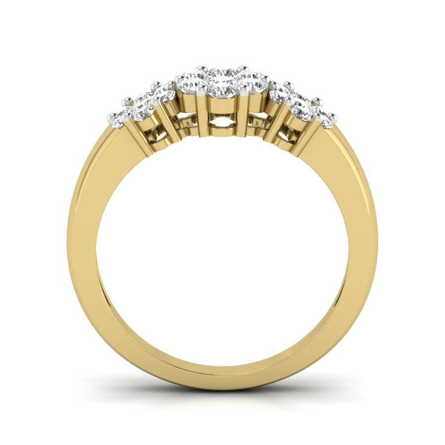 Yellow Gold Plated Sterling Silver Ring