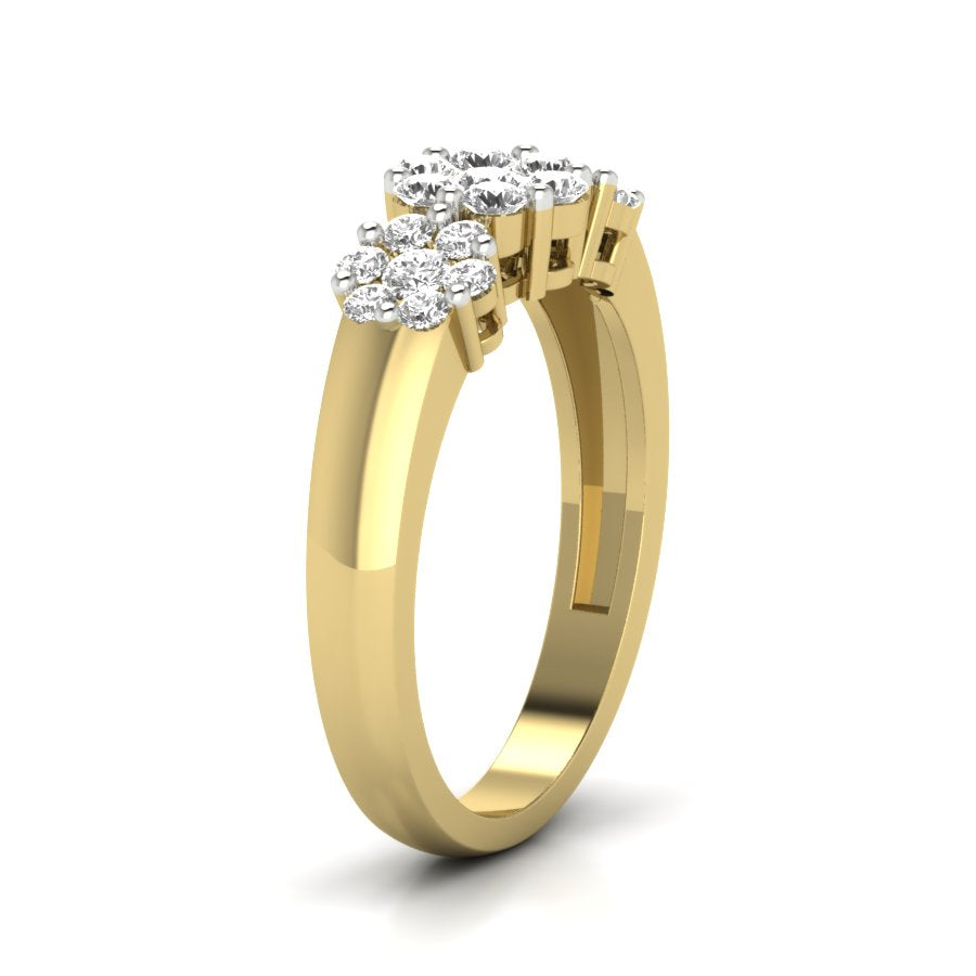 Yellow Gold Plated Sterling Silver Ring