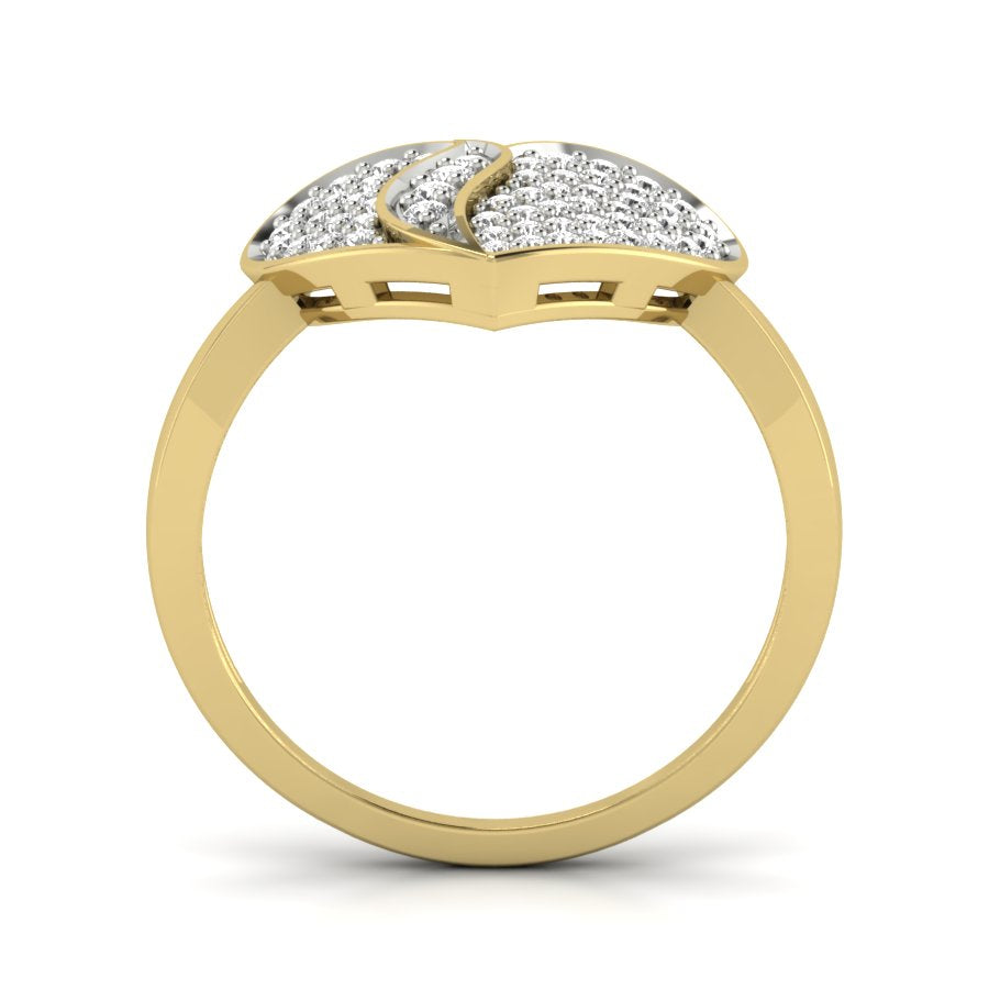 Yellow Gold Plated Sterling Silver Ring