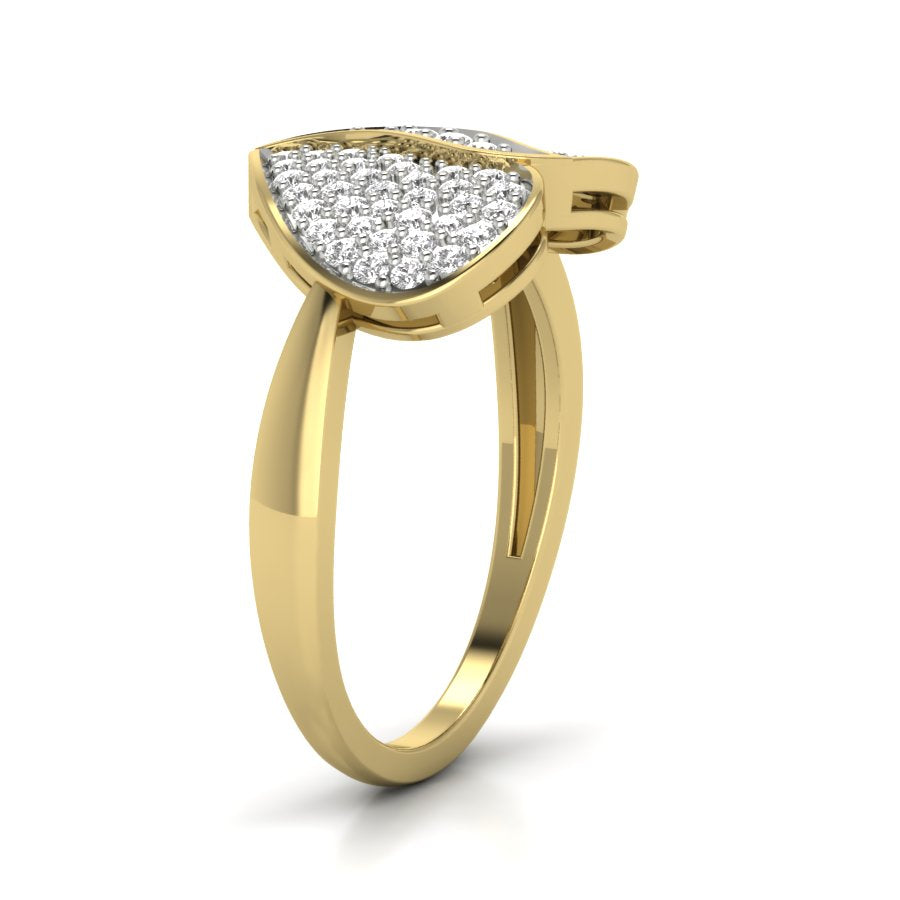 Yellow Gold Plated Sterling Silver Ring
