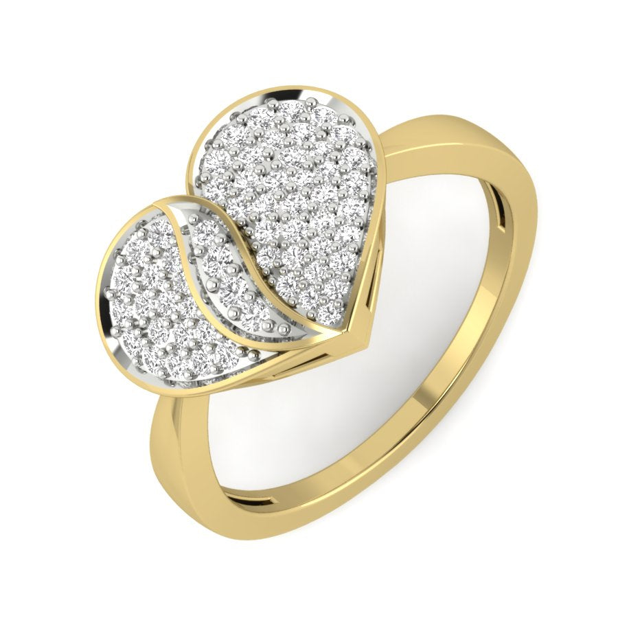 Yellow Gold Plated Sterling Silver Ring