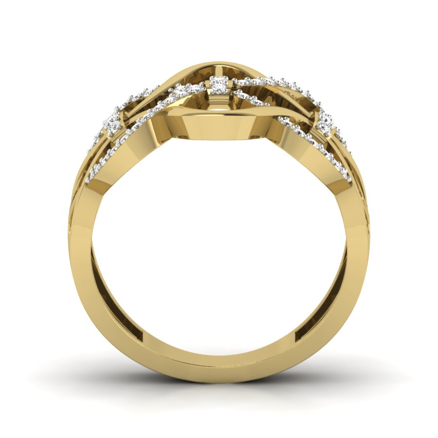 Yellow Gold Plated Sterling Silver Ring