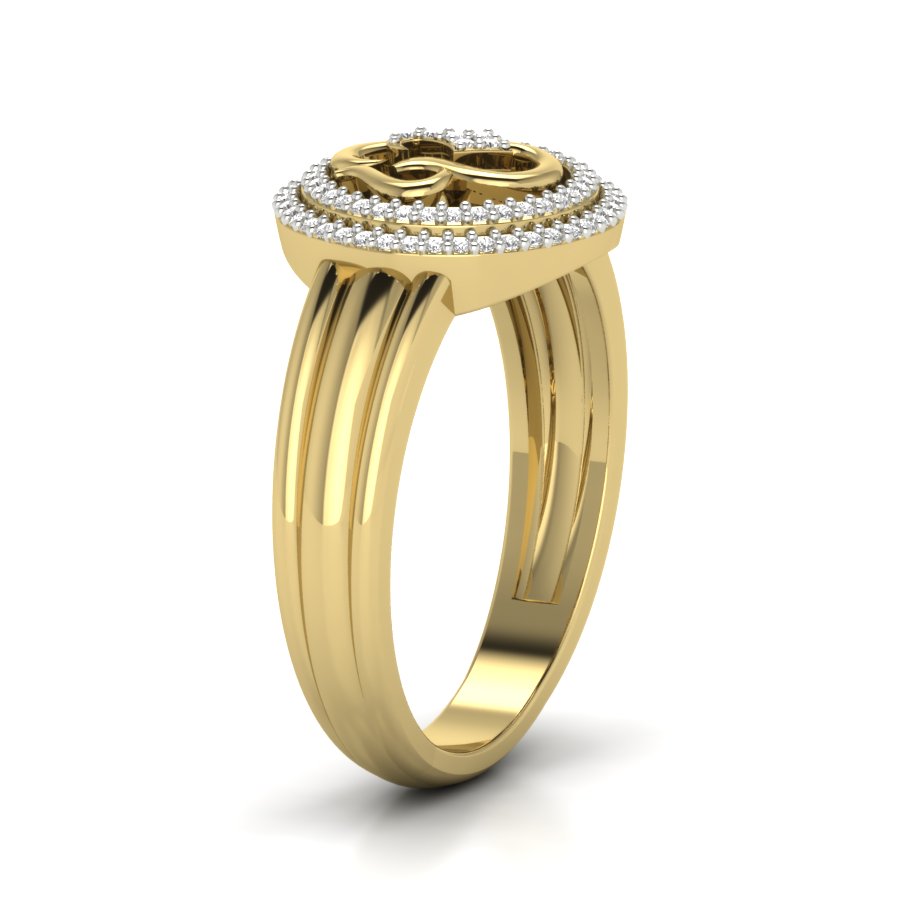 Yellow Gold Plated Sterling Silver Ring