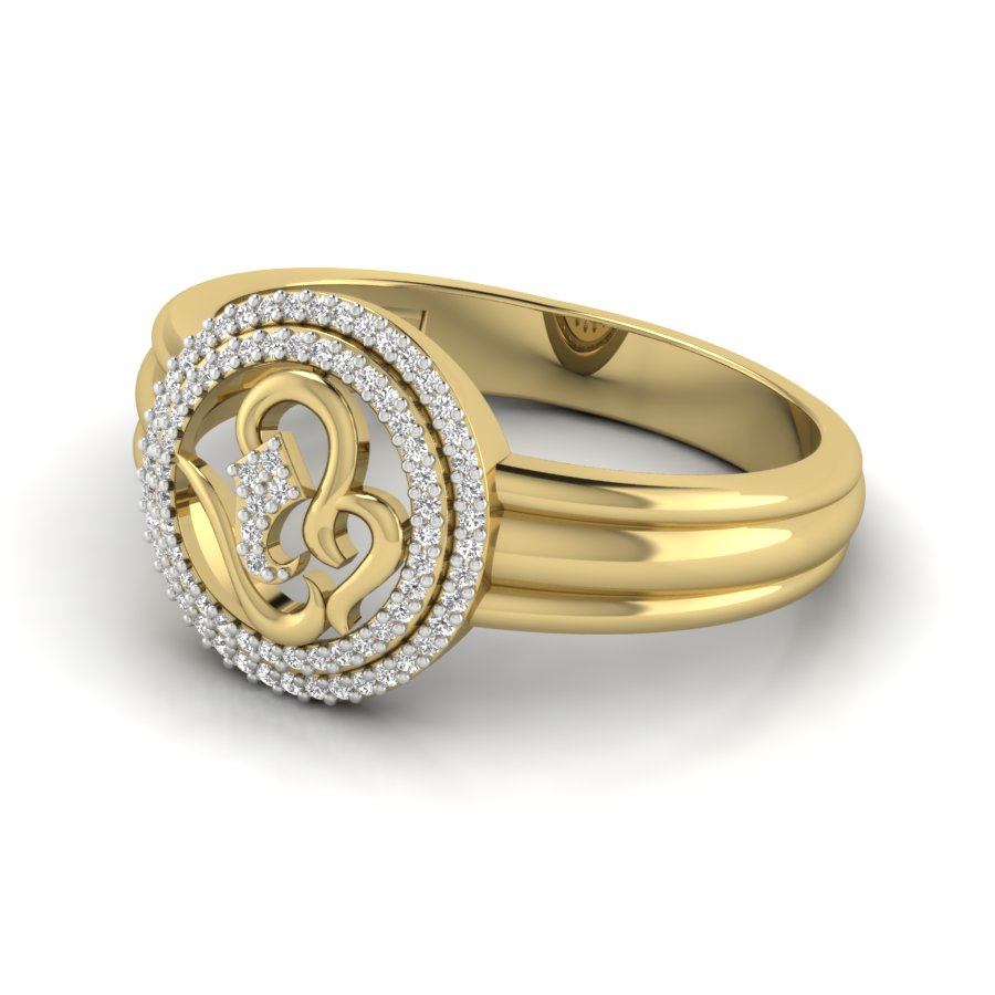 Yellow Gold Plated Sterling Silver Ring
