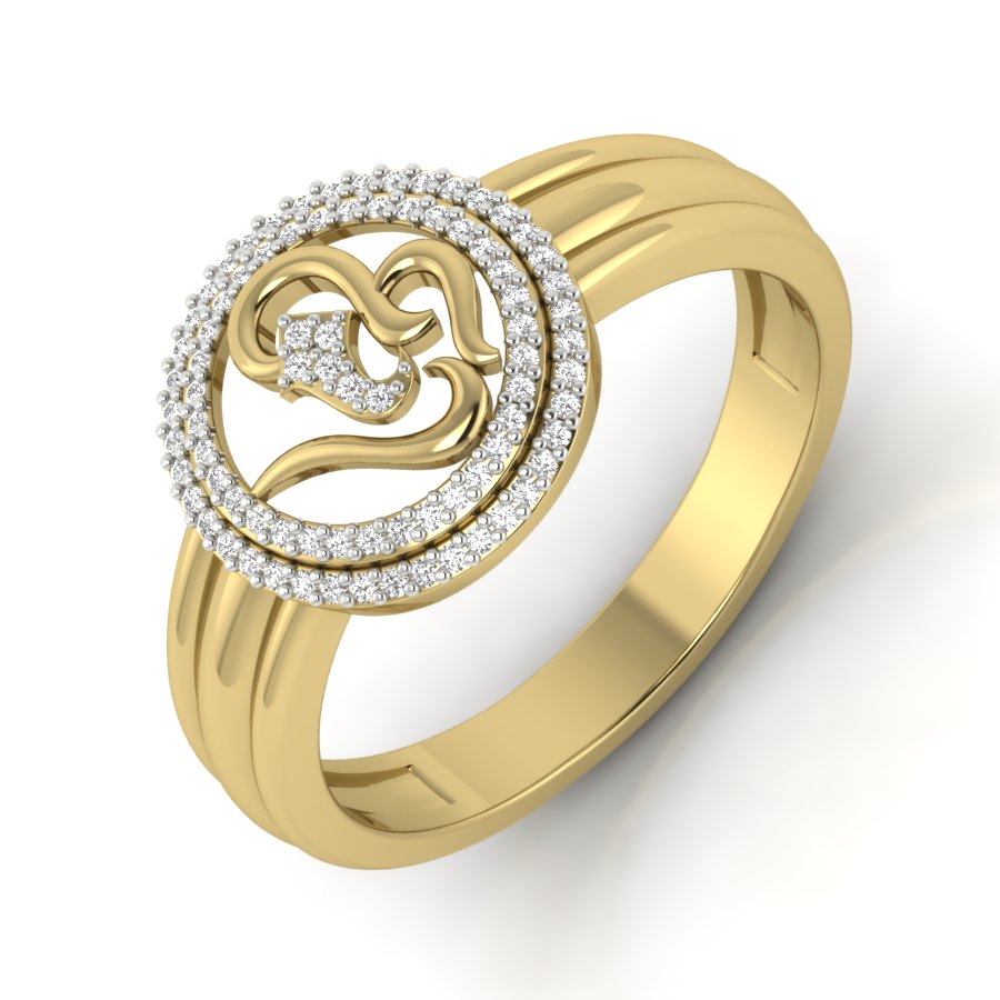 Yellow Gold Plated Sterling Silver Ring