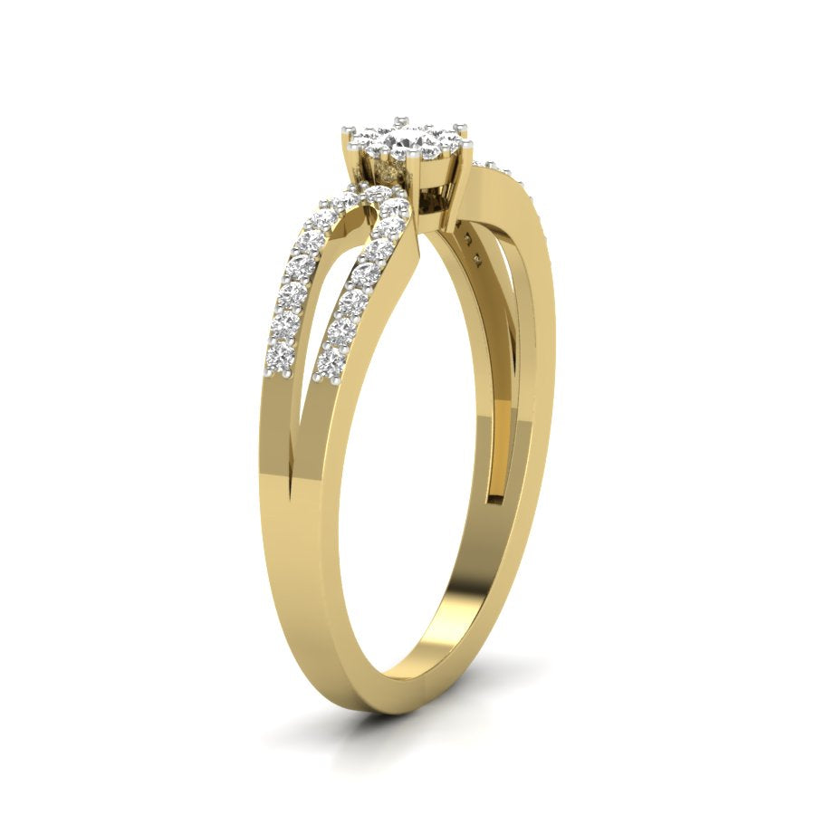 Yellow Gold Plated Sterling Silver Ring