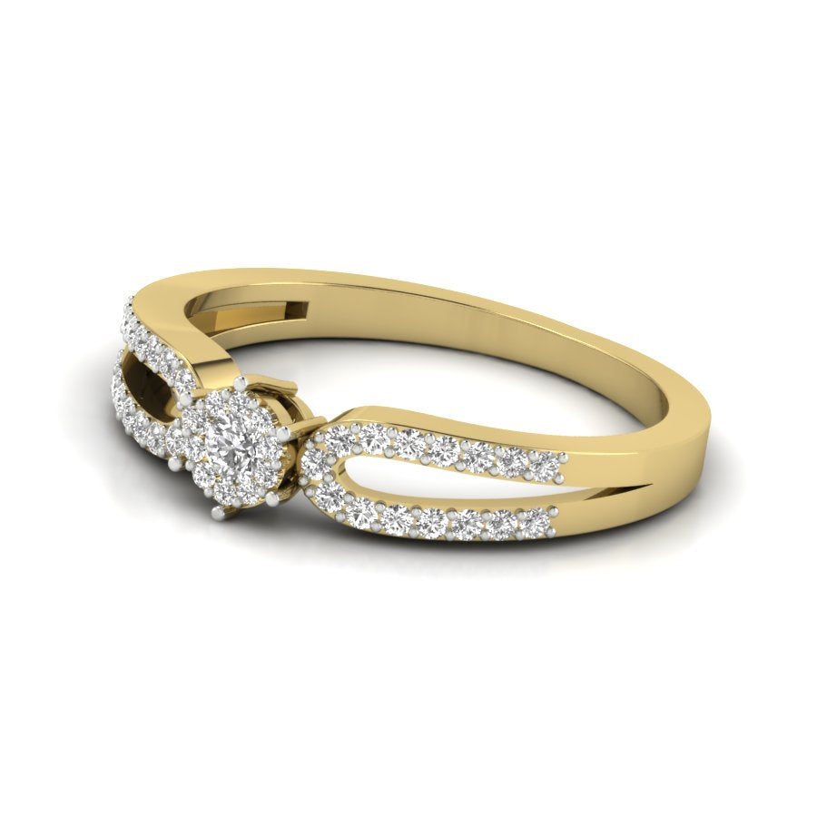 Yellow Gold Plated Sterling Silver Ring