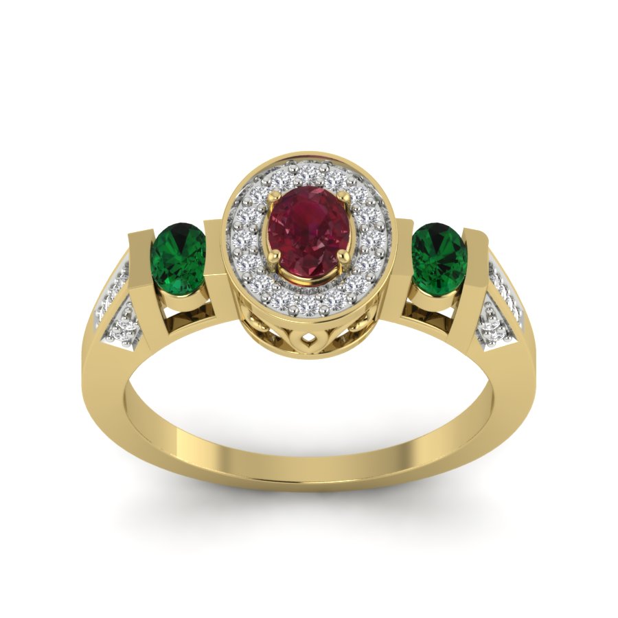 Yellow Gold Plated Sterling Silver Ring