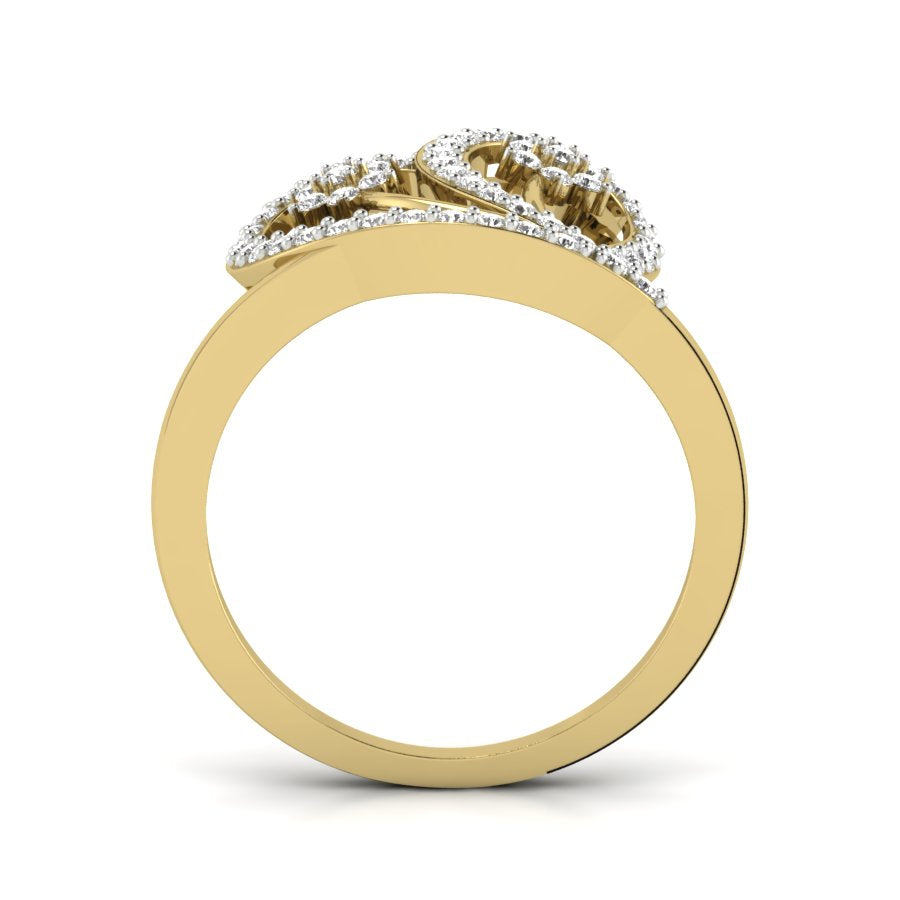 Yellow Gold Plated Sterling Silver Ring
