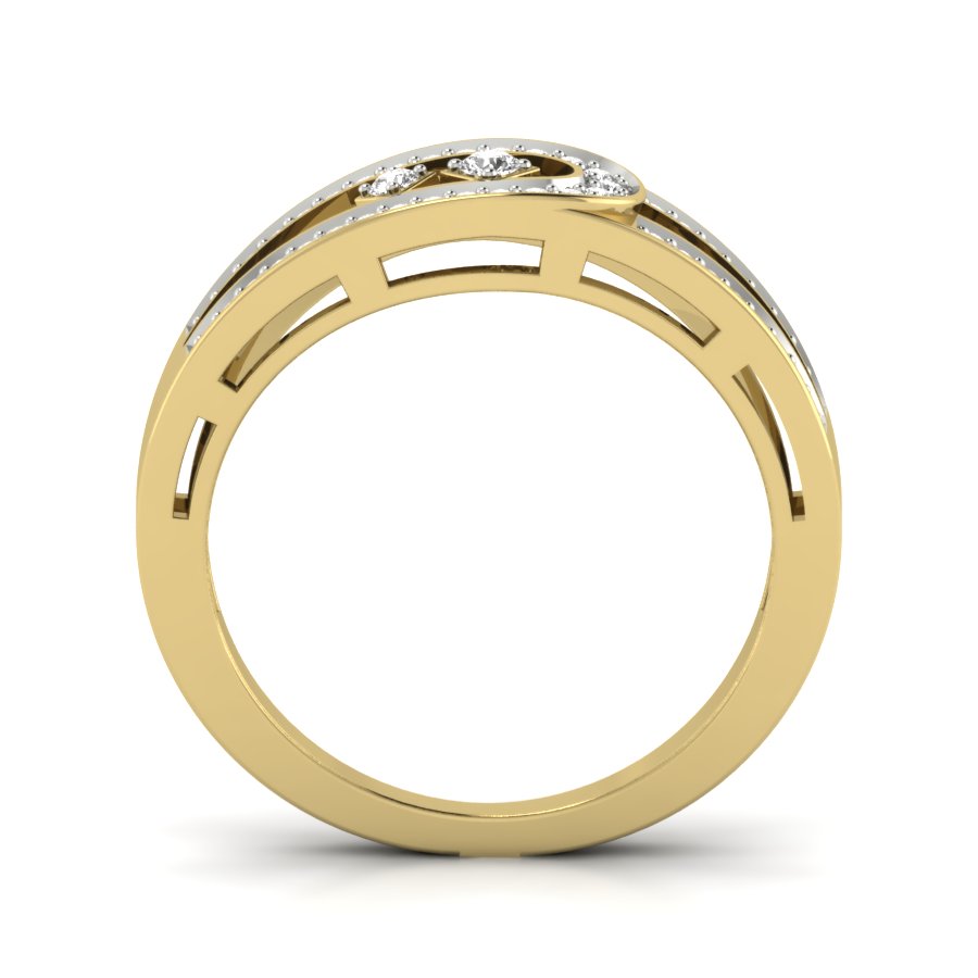 Yellow Gold Plated Sterling Silver Ring