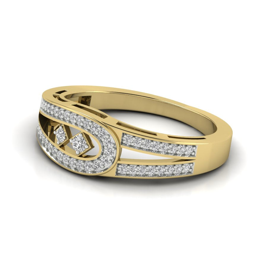 Yellow Gold Plated Sterling Silver Ring