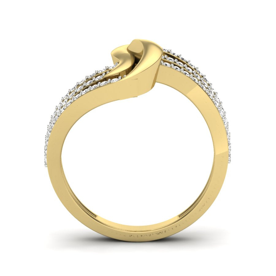 Yellow Gold Plated Sterling Silver Ring