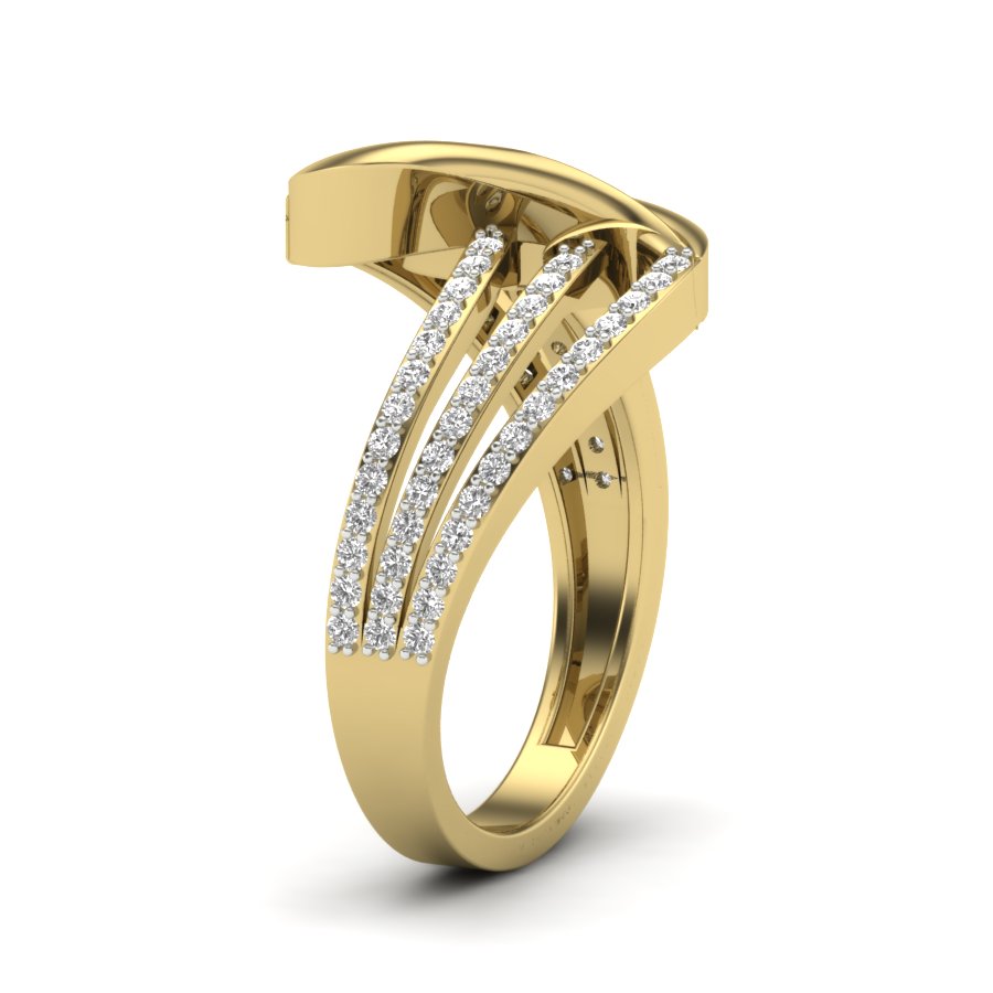 Yellow Gold Plated Sterling Silver Ring