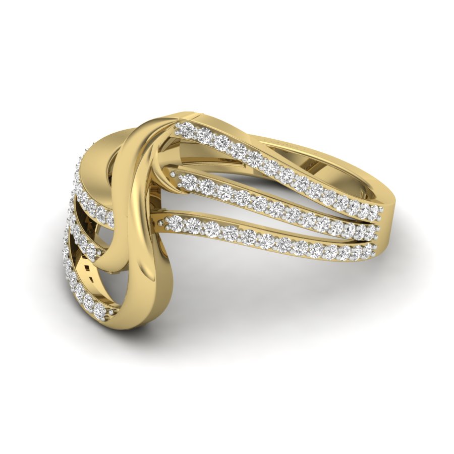Yellow Gold Plated Sterling Silver Ring