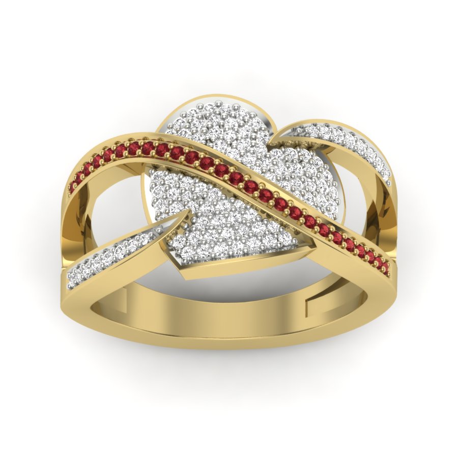 Yellow Gold Plated Sterling Silver Ring
