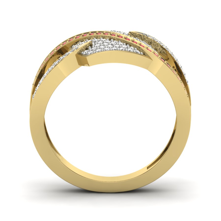 Yellow Gold Plated Sterling Silver Ring