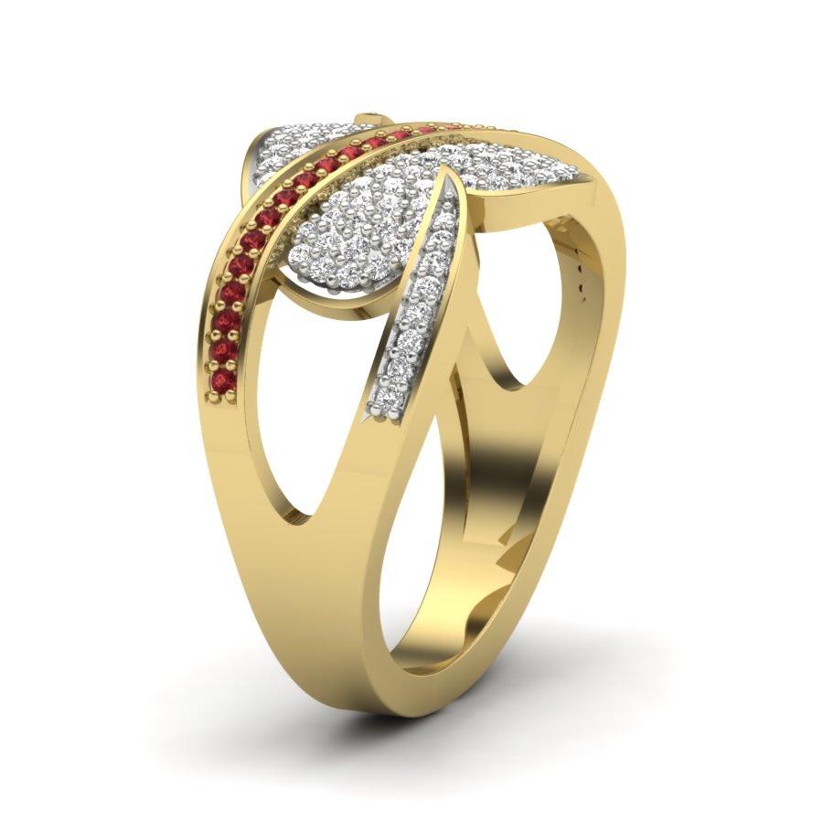 Yellow Gold Plated Sterling Silver Ring