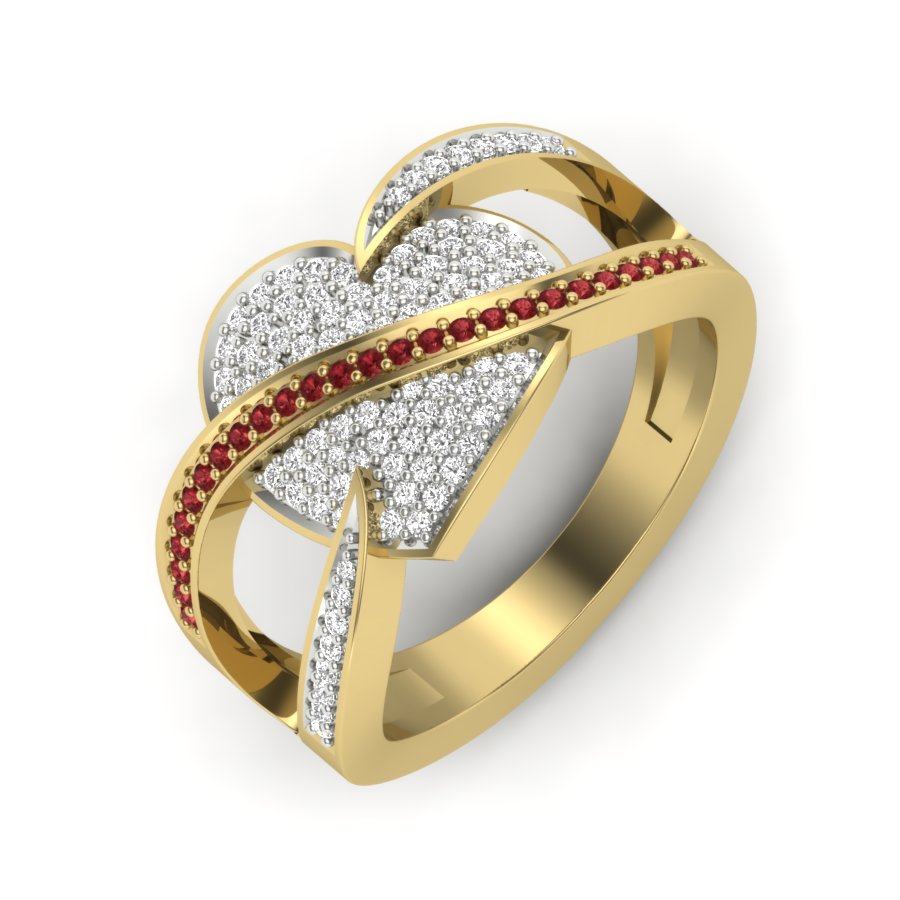 Yellow Gold Plated Sterling Silver Ring