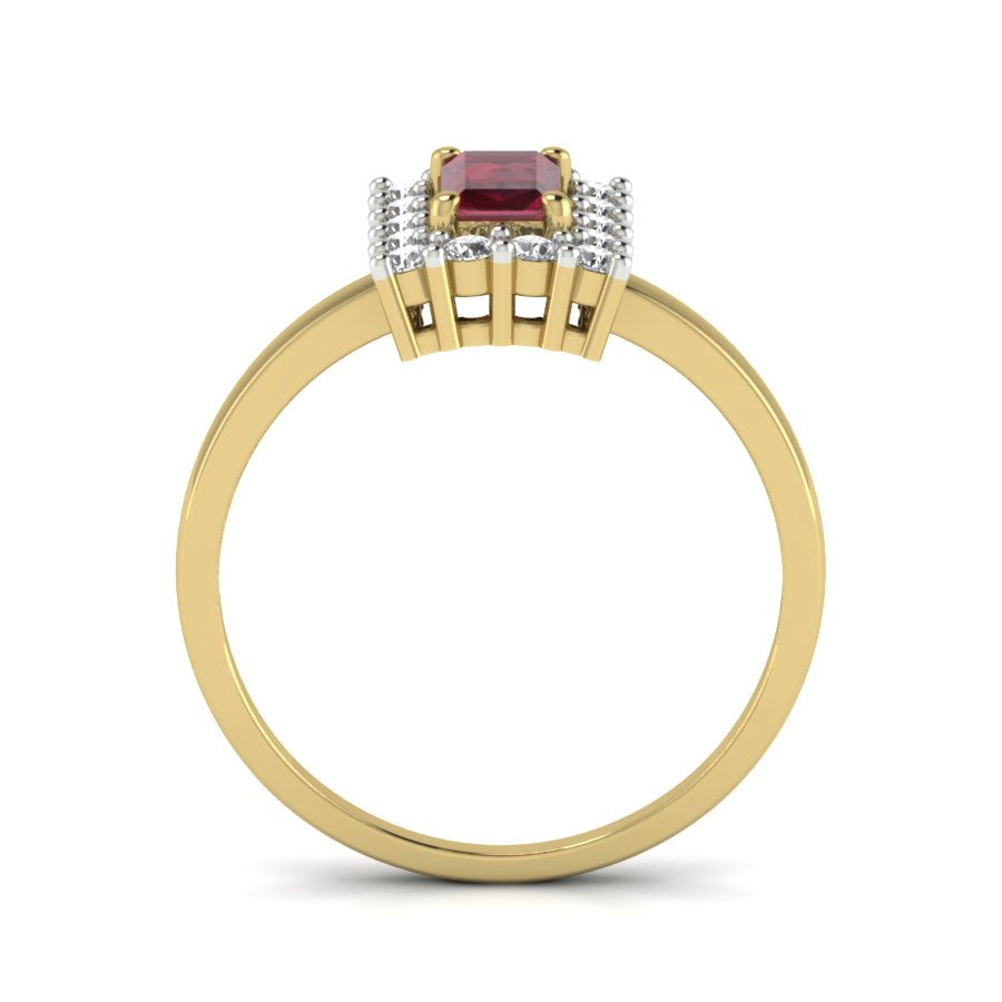 Yellow Gold Plated Sterling Silver Ring