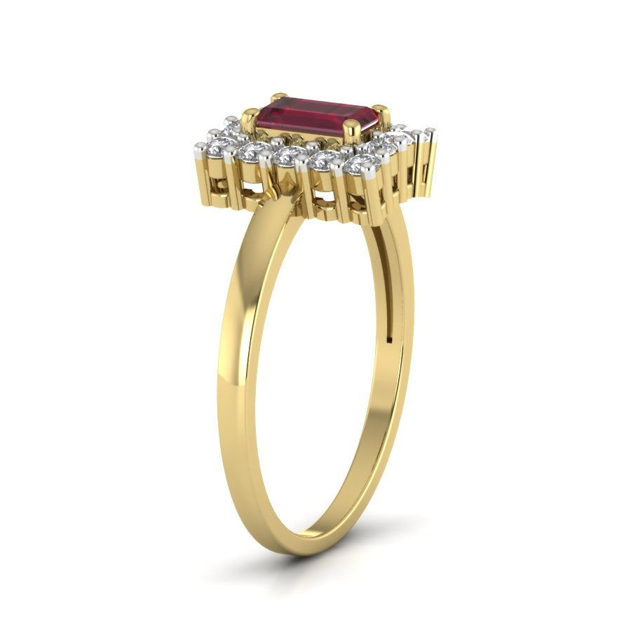 Yellow Gold Plated Sterling Silver Ring