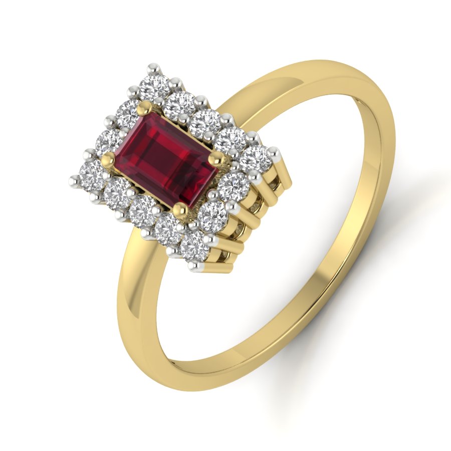 Yellow Gold Plated Sterling Silver Ring