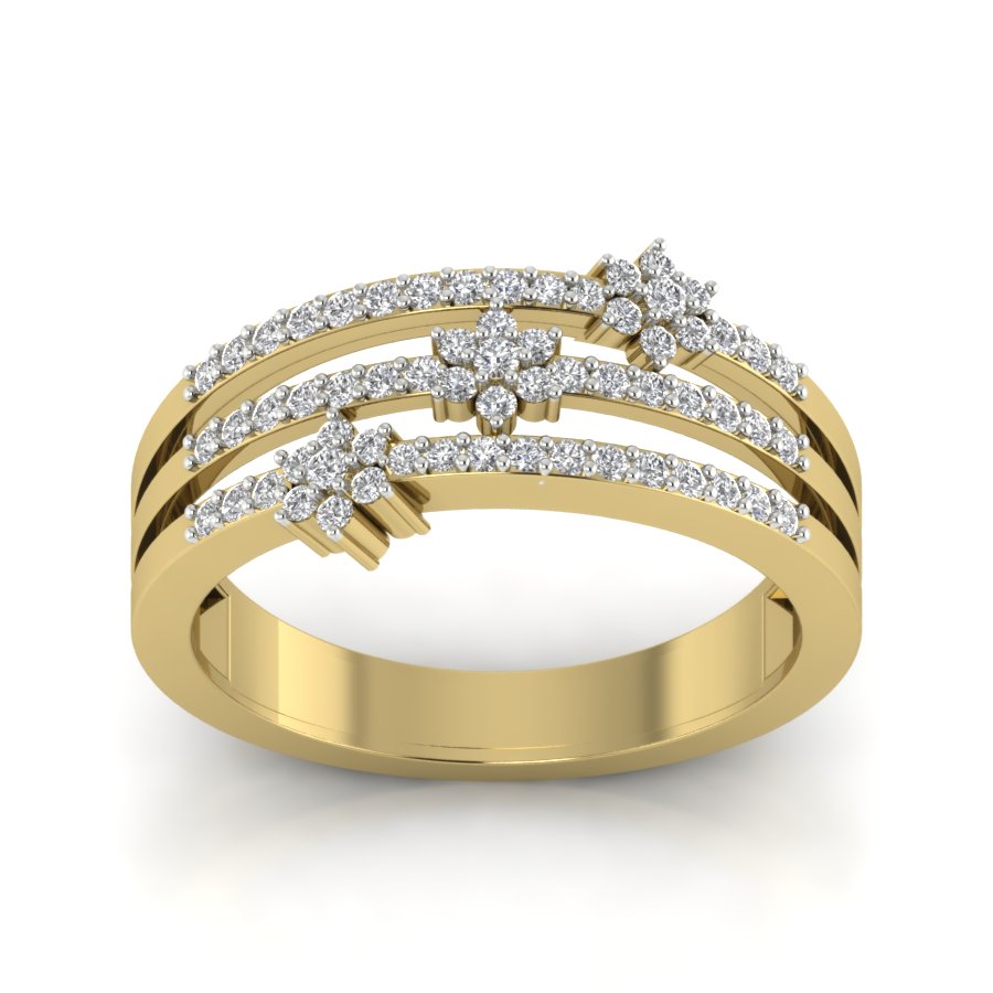 Yellow Gold Plated Sterling Silver Ring