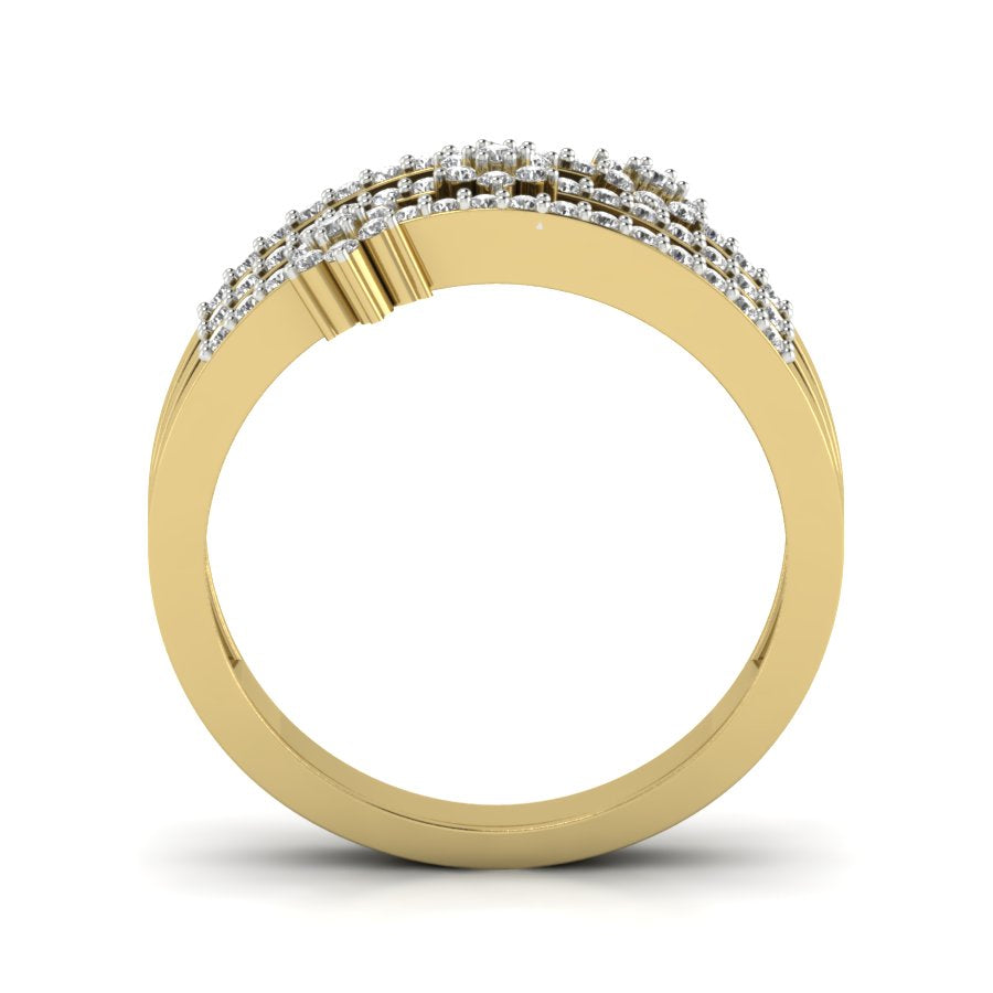 Yellow Gold Plated Sterling Silver Ring