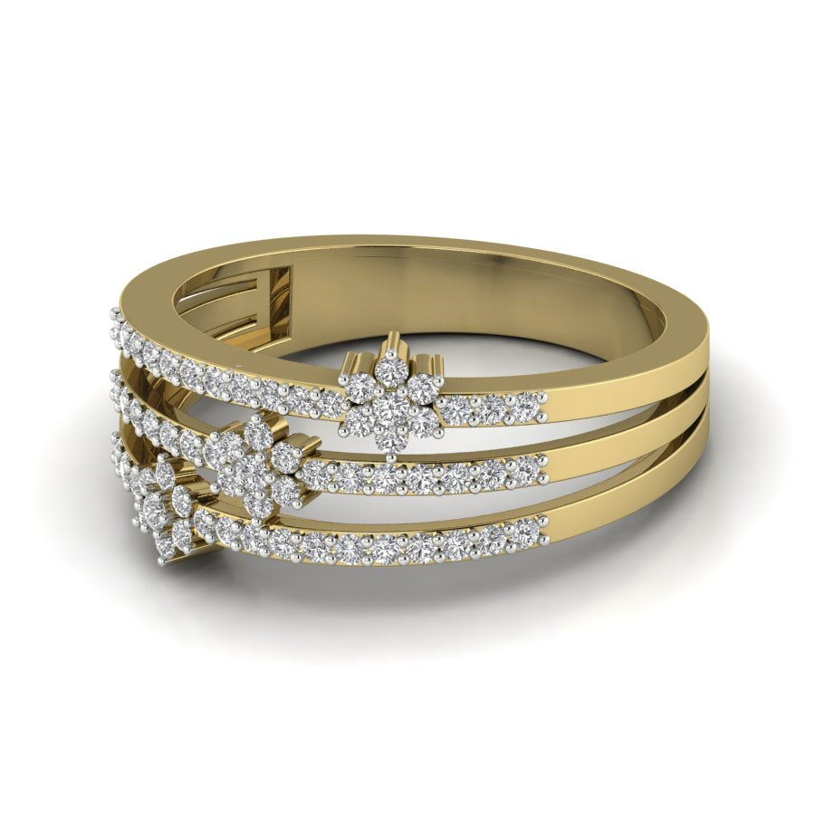 Yellow Gold Plated Sterling Silver Ring