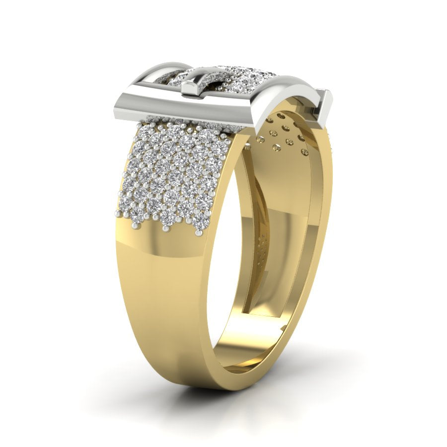 Yellow Gold Plated Sterling Silver Ring
