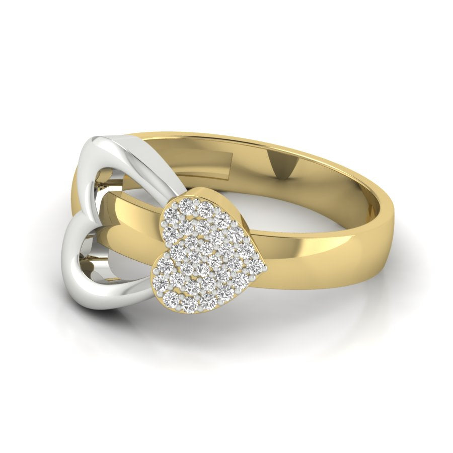 Yellow Gold Plated Sterling Silver Ring
