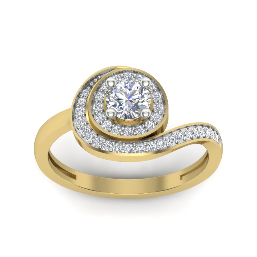 Yellow Gold Plated Sterling Silver Ring