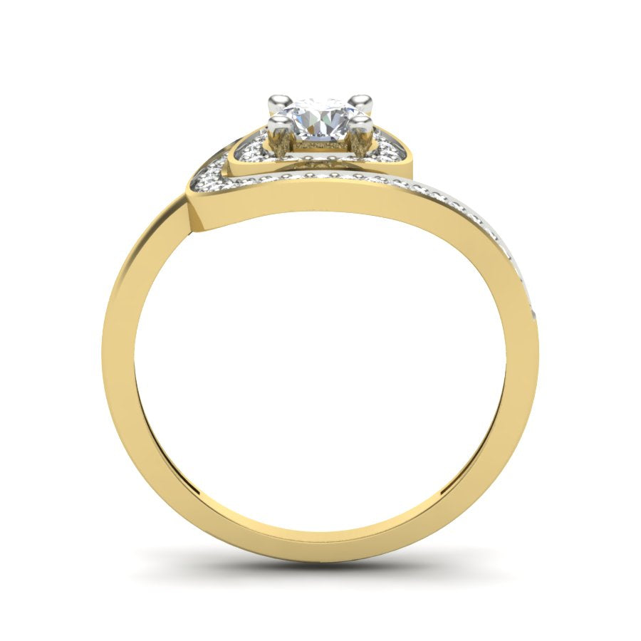 Yellow Gold Plated Sterling Silver Ring