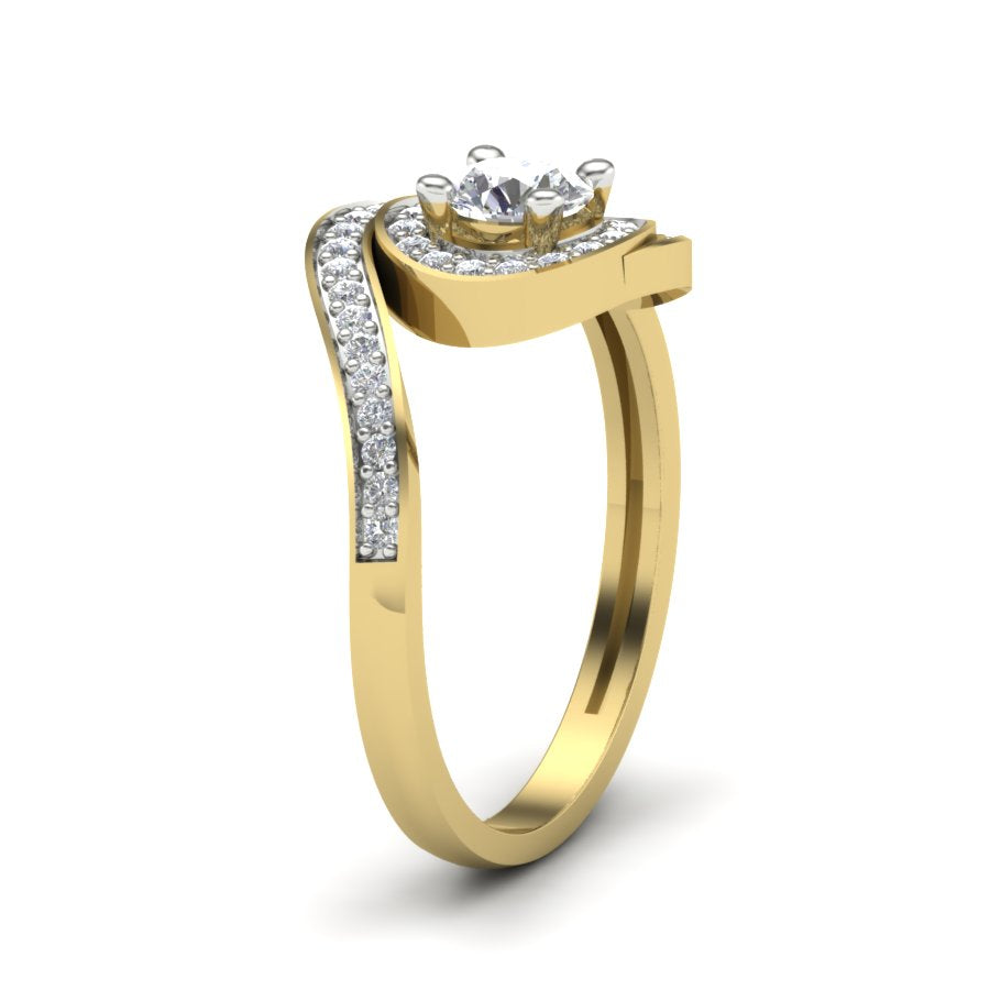 Yellow Gold Plated Sterling Silver Ring